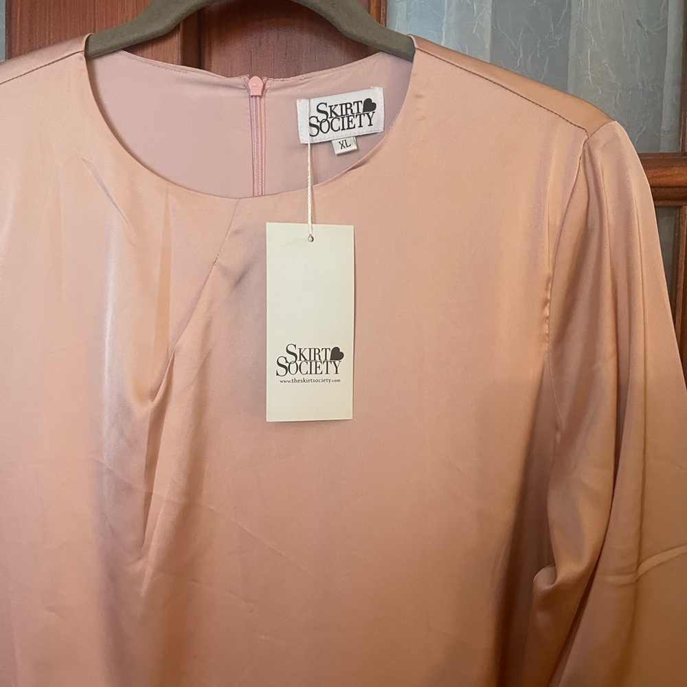 Pink Ruffle Sleeve Dress - Picture 2 of 5